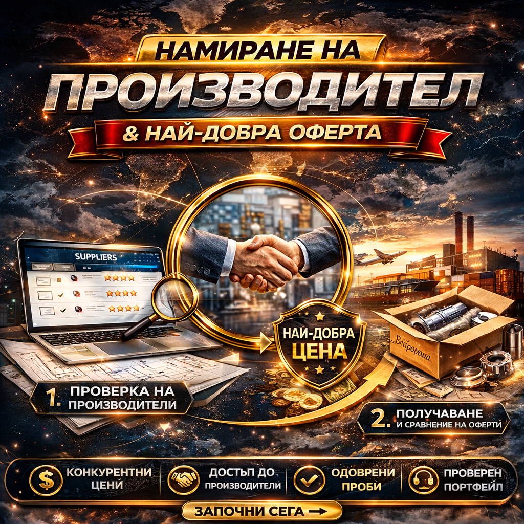 Намиране на производител и най-добра оферта